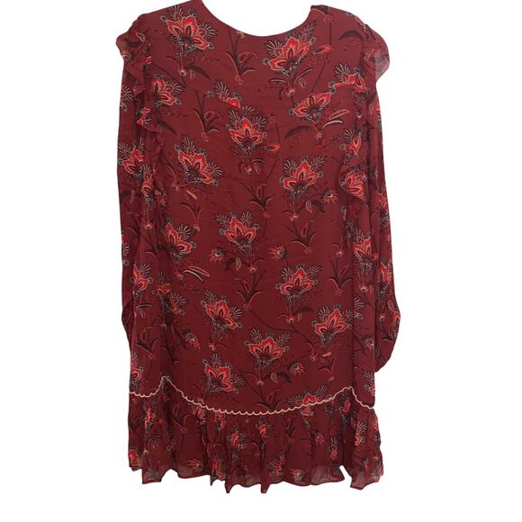 Scotch and Soda Fantastique Drapey Shift Dress Medium M Sheer Lined - Picture 4 of 7